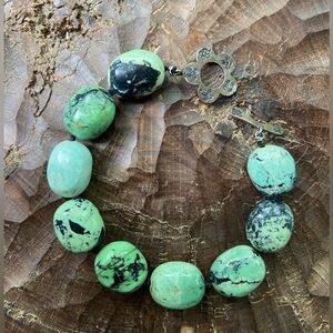 Natural Green Stone Bracelet